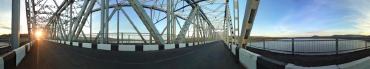 Панорама мост через Ангару